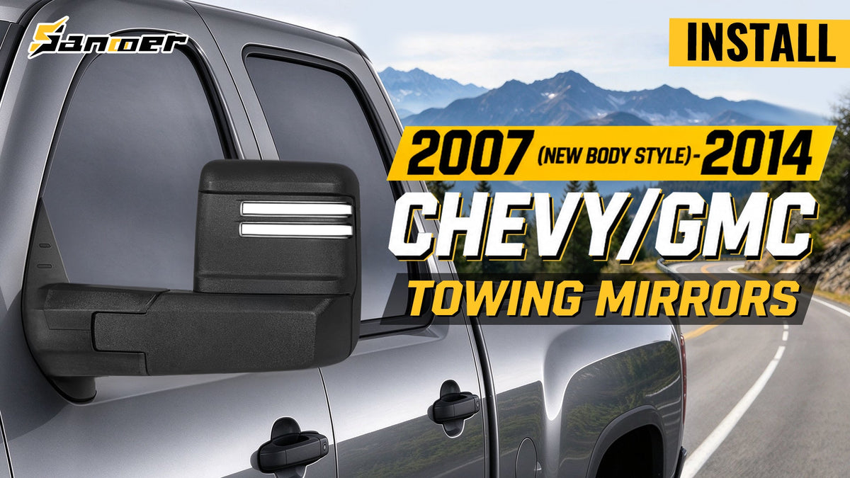How to Install Tow Mirrors on 2007-2014 Chevy Tow Mirrors: Complete Upgrade Guide(2019+ Style Look)