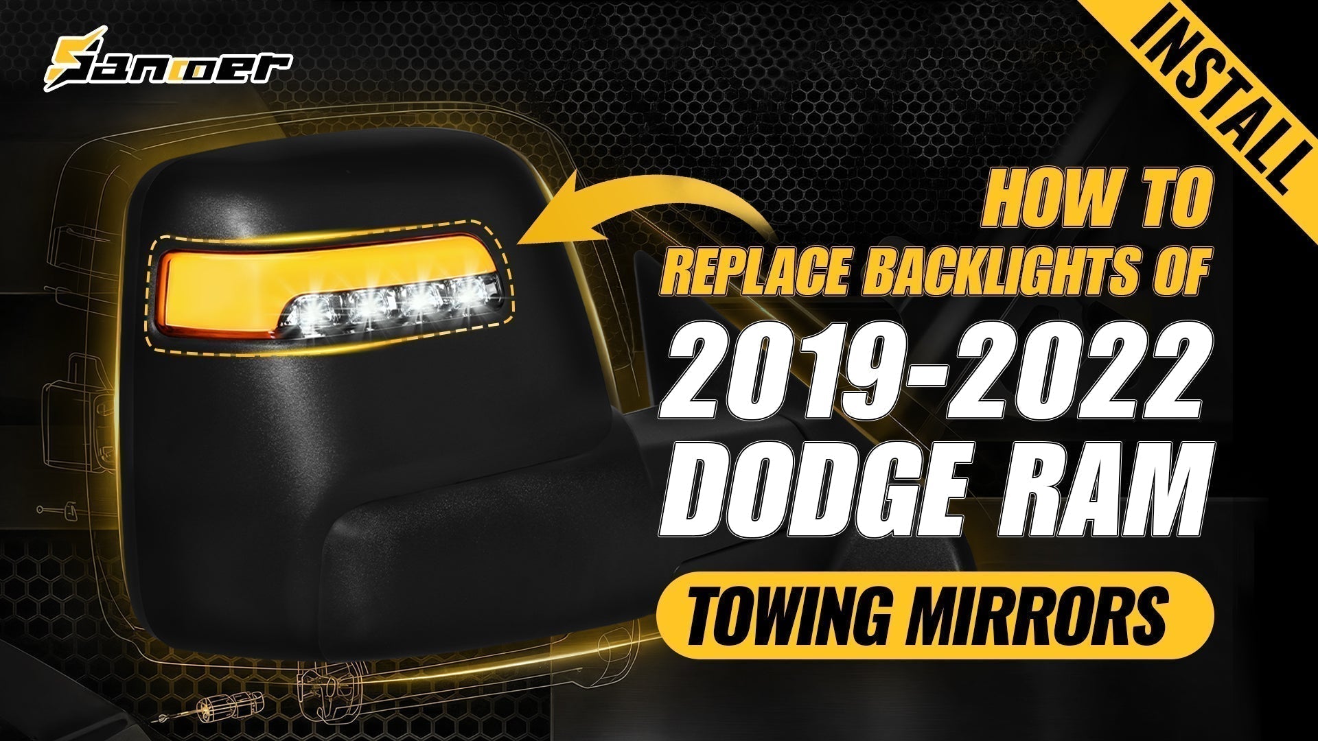 How to Replace the Backlights on 2019–2022 Dodge Ram Towing Mirrors