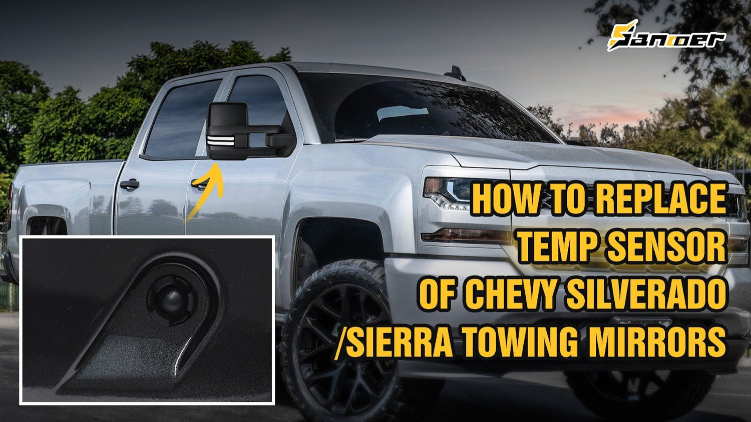 Quick Sanooer Towing Mirror Back Shell/Cover Replacement Guide(With Temp Sensor)