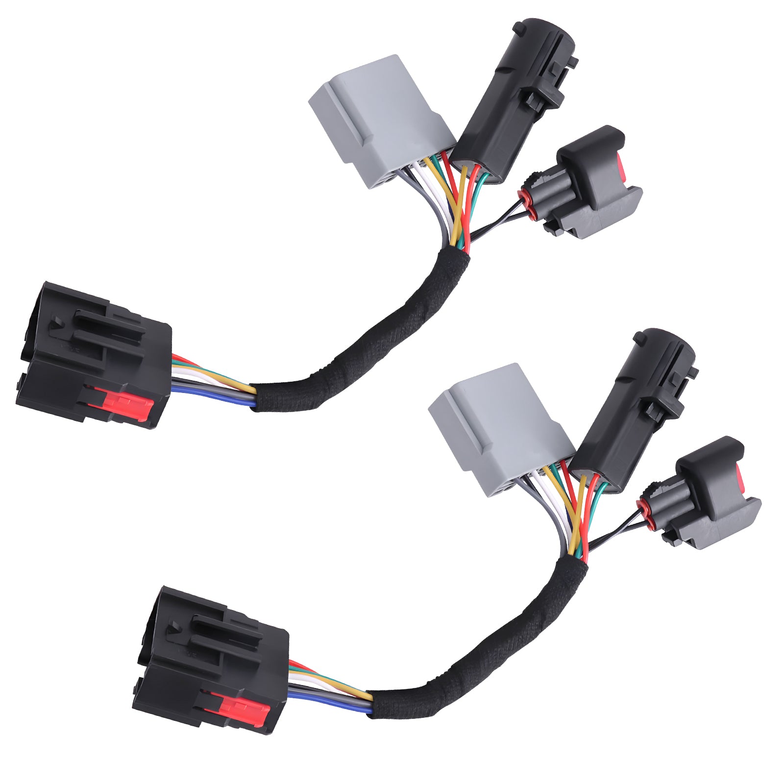 2pcs Conversion Harness Adapter Wiring Connector Towing Mirrors for F250 F350 F450 F550 Super Duty Truck 1999-2007