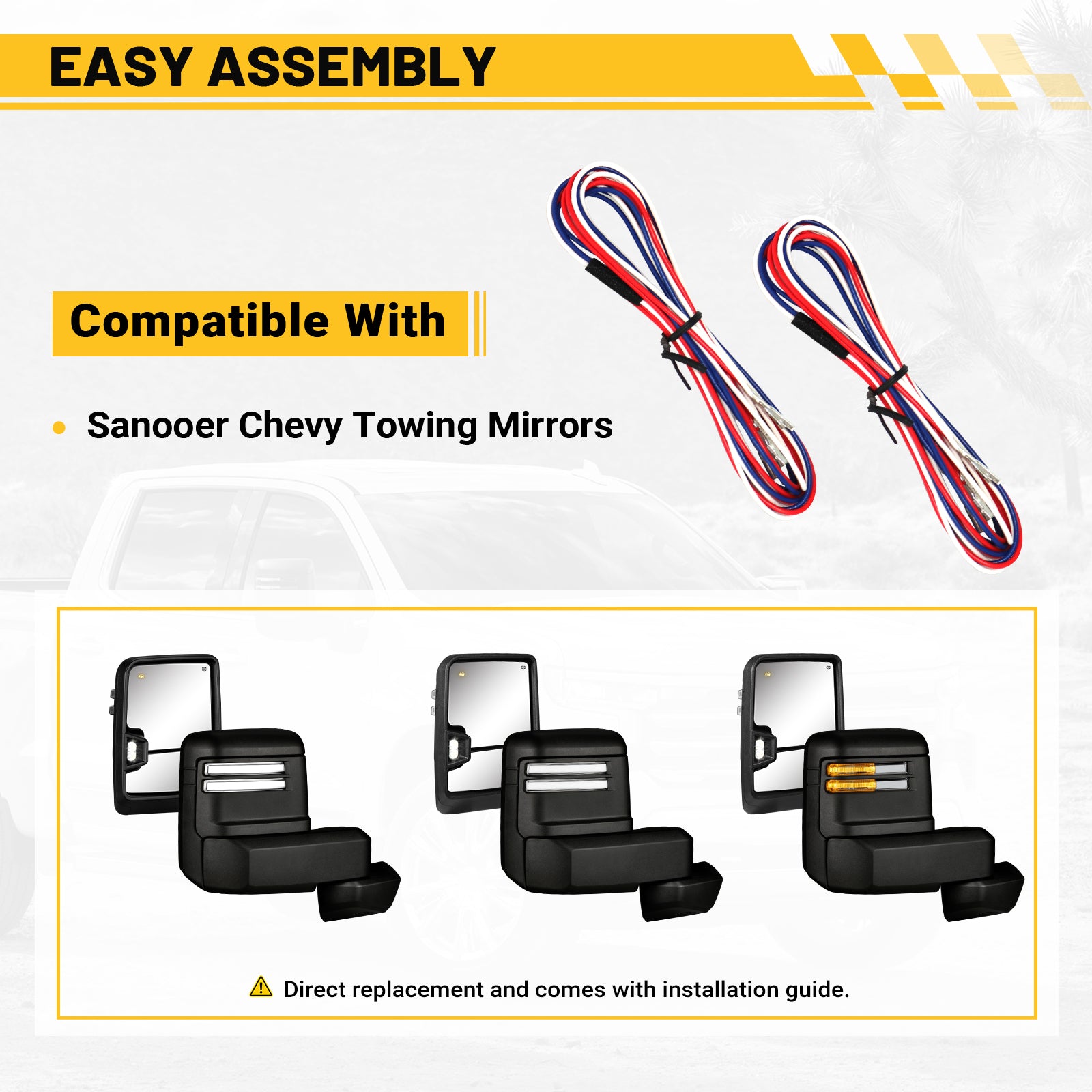 Harness for 2019 Silverado tow mirror