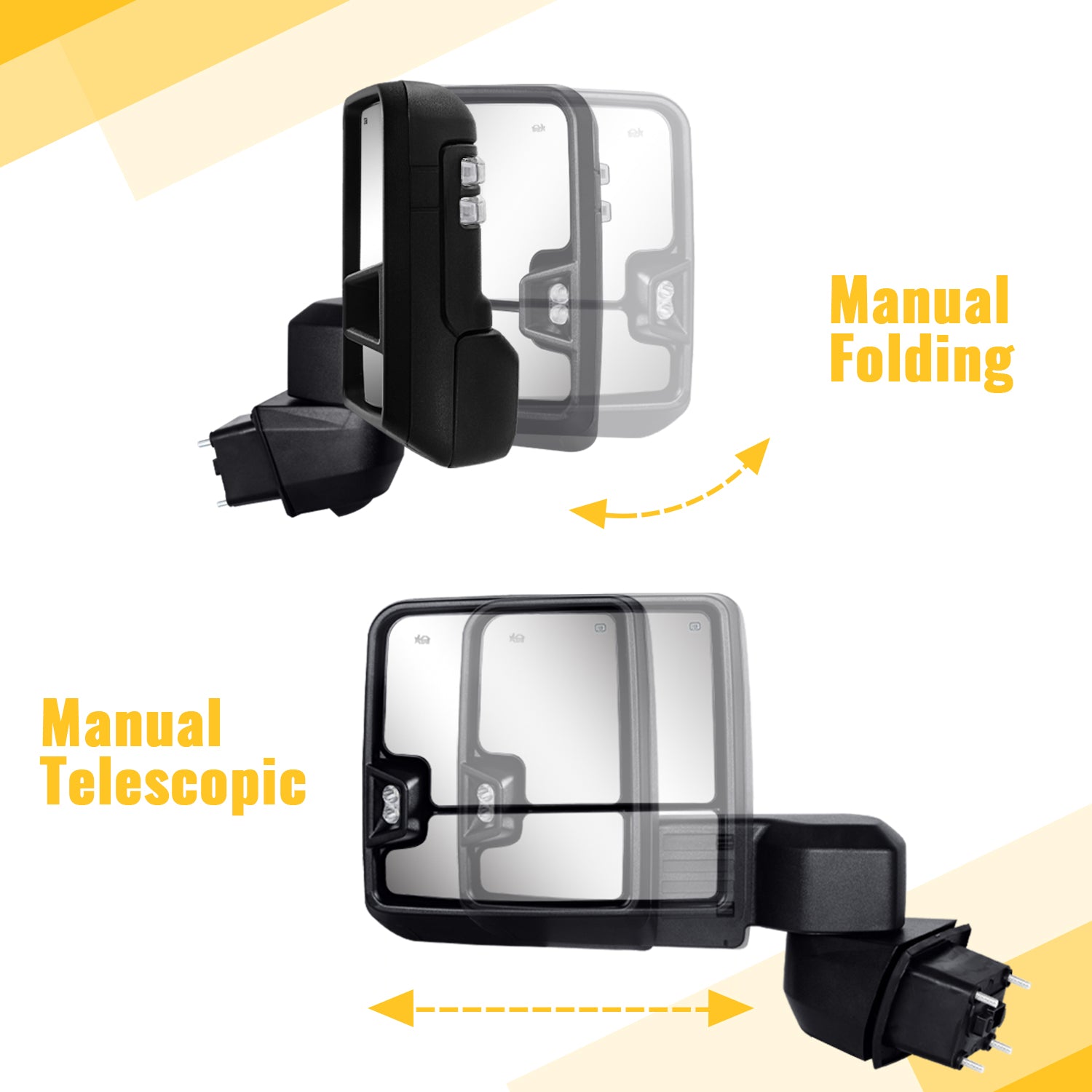 Sanooer 2020-2025 Chevy Silverado GMC Sierra 2500/3500HD Towing Mirror