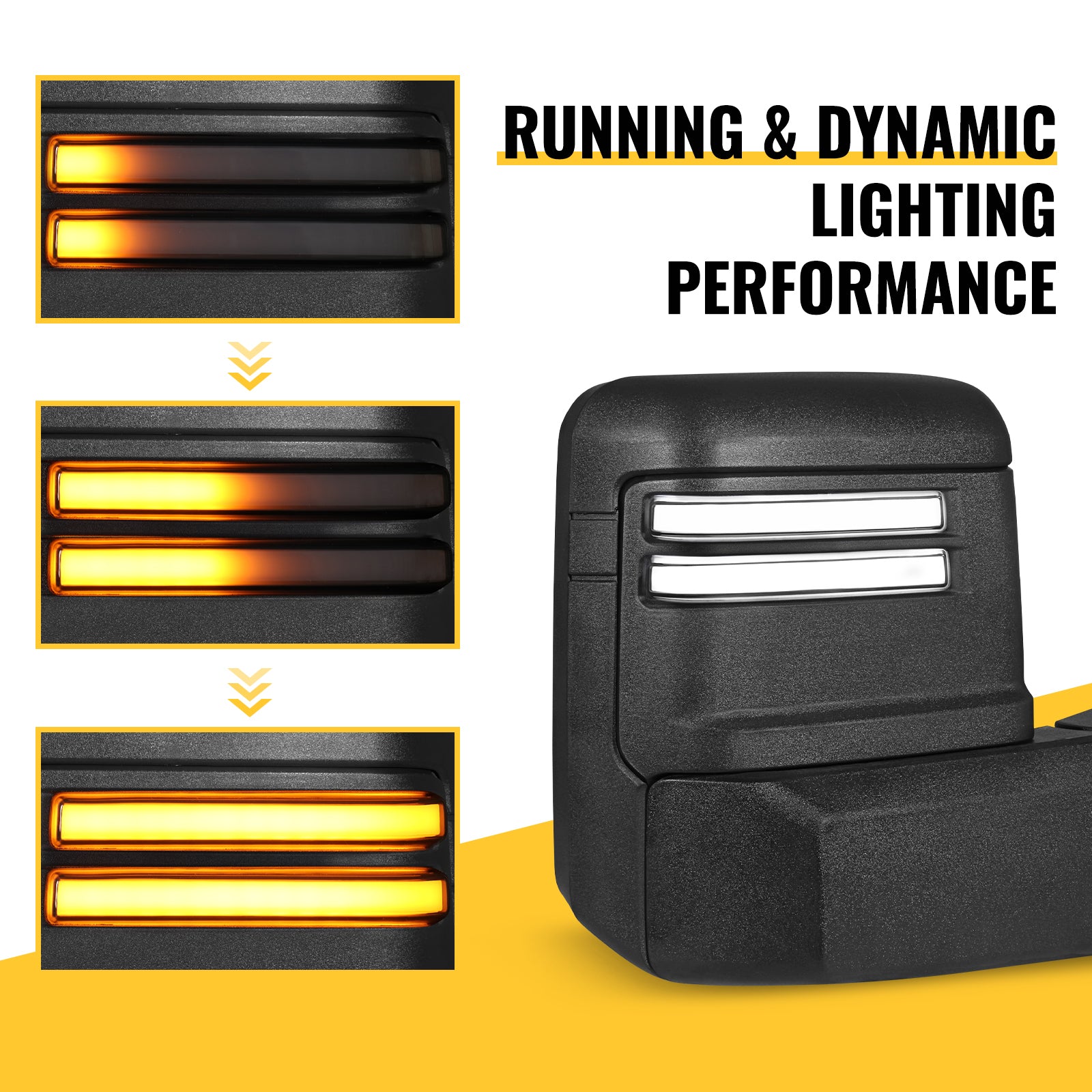 Sanooer 2007-2013 Chevy Silverado GMC Sierra Towing Mirror