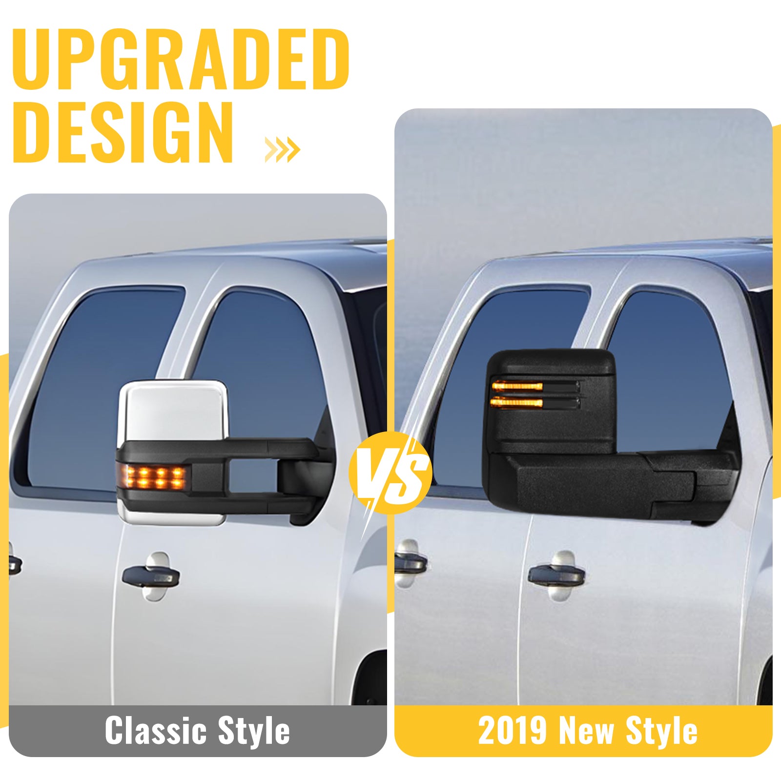 Sanooer 2007-2013 Chevy Silverado GMC Sierra Towing Mirror