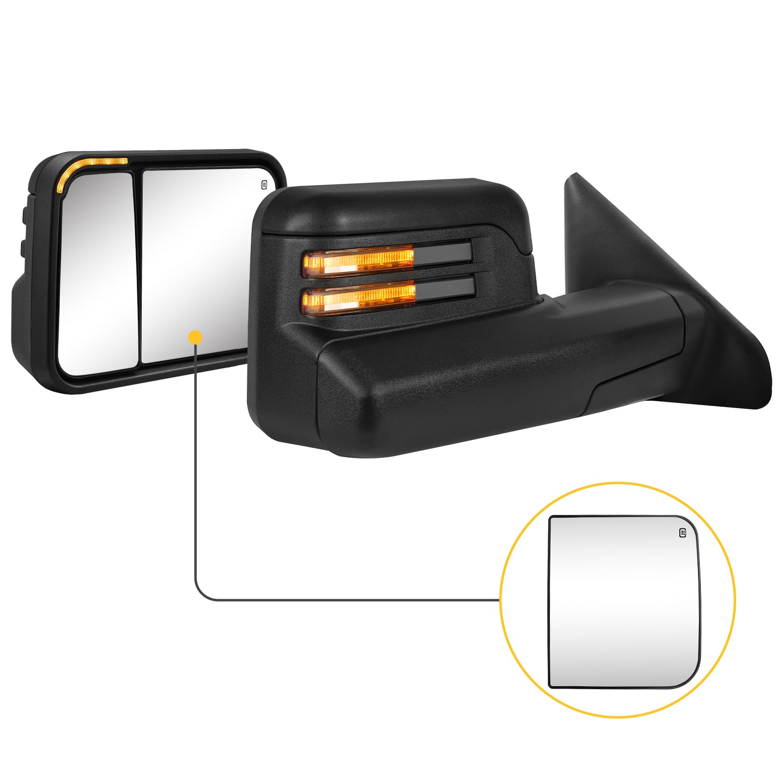 Sanooer towing mirror accessories for DODGE