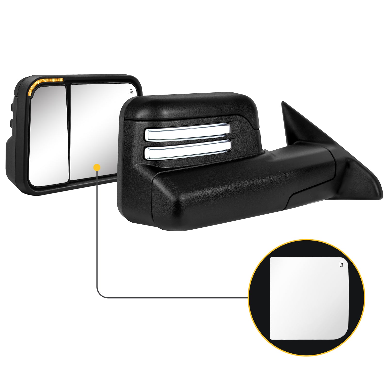 Sanooer towing mirror accessories for DODGE