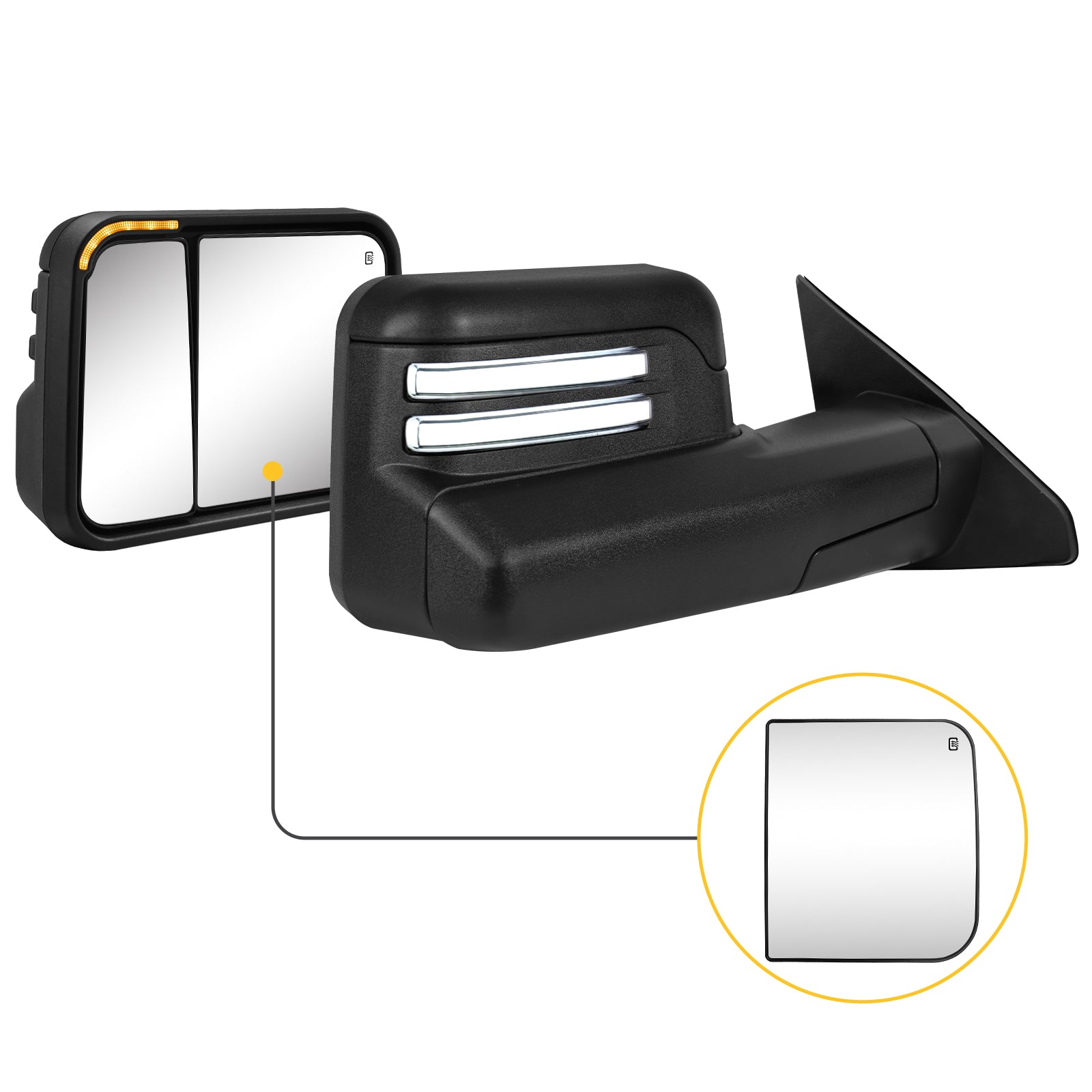 Sanooer towing mirror accessories for DODGE