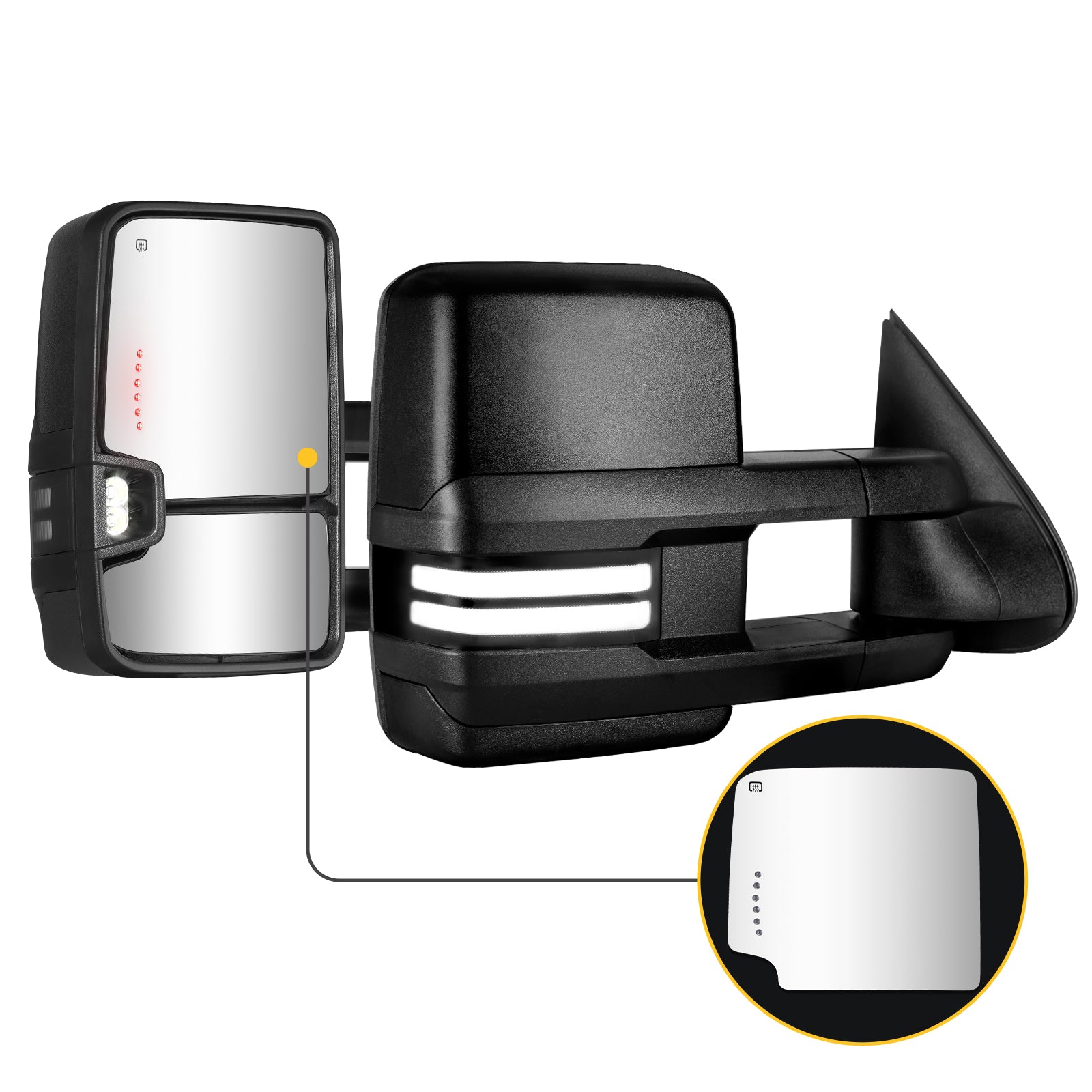 Sanooer towing mirror accessories for CHEVY & GMC