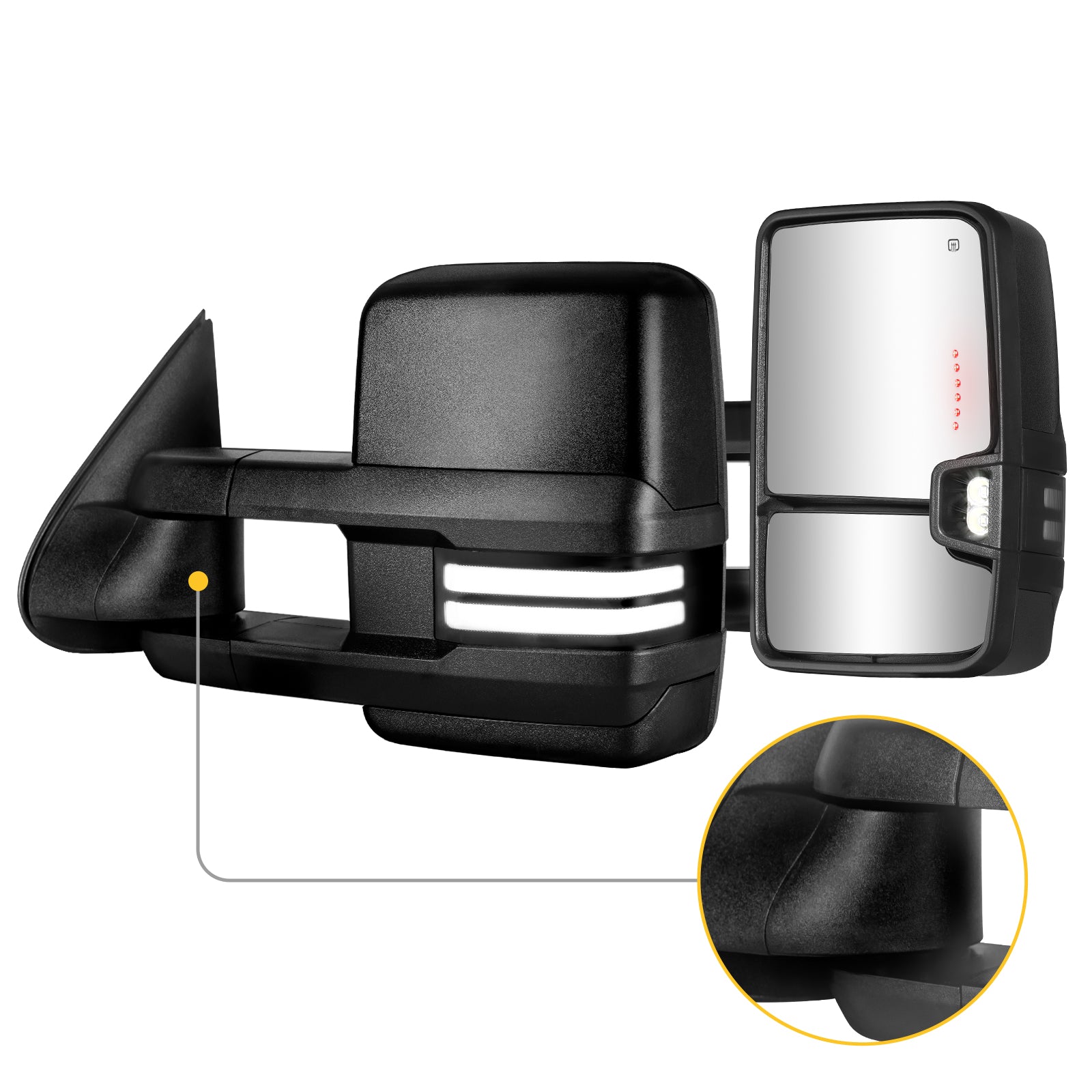 Sanooer towing mirror accessories for CHEVY & GMC