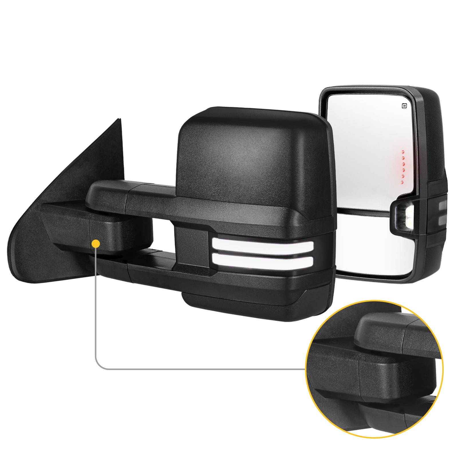 Sanooer towing mirror accessories for CHEVY & GMC