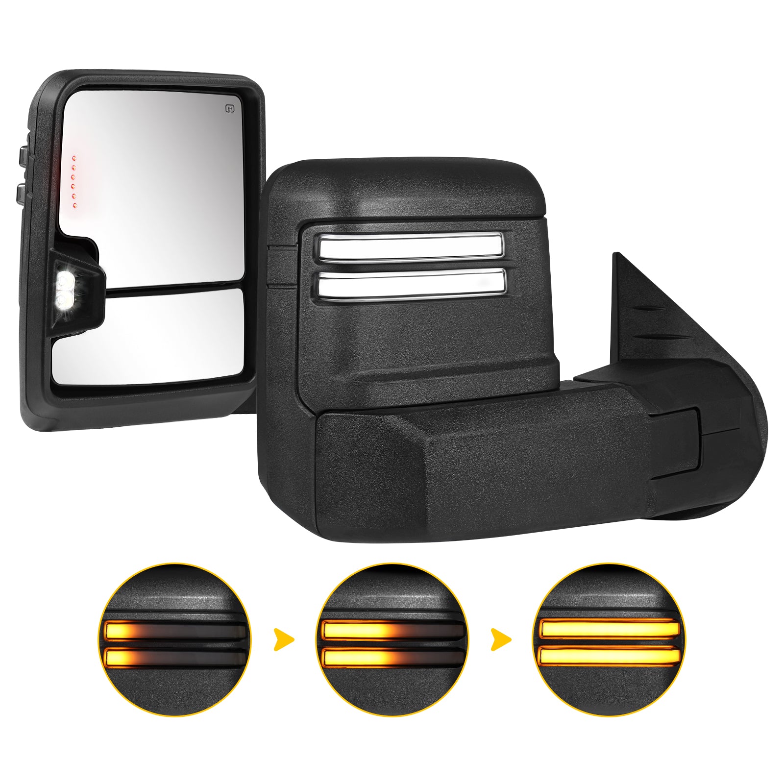 Sanooer 2007-2013 Chevy Silverado GMC Sierra Towing Mirror