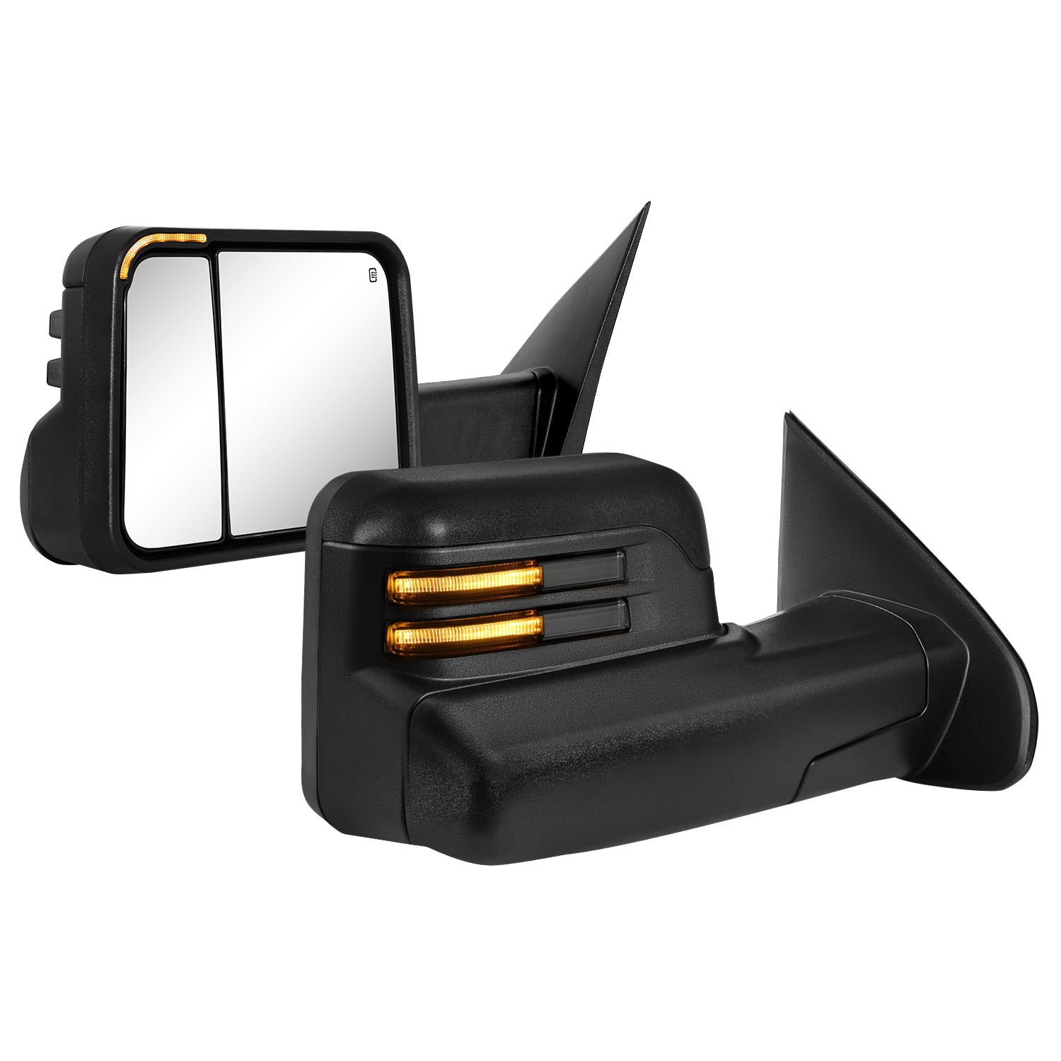 Sanooer Flip-up Towing Mirrors Compatible with 2014-2018 Chevy Silverado GMC Sierra 1500, 2015-2019 Silverado Sierra 2500HD 3500HD