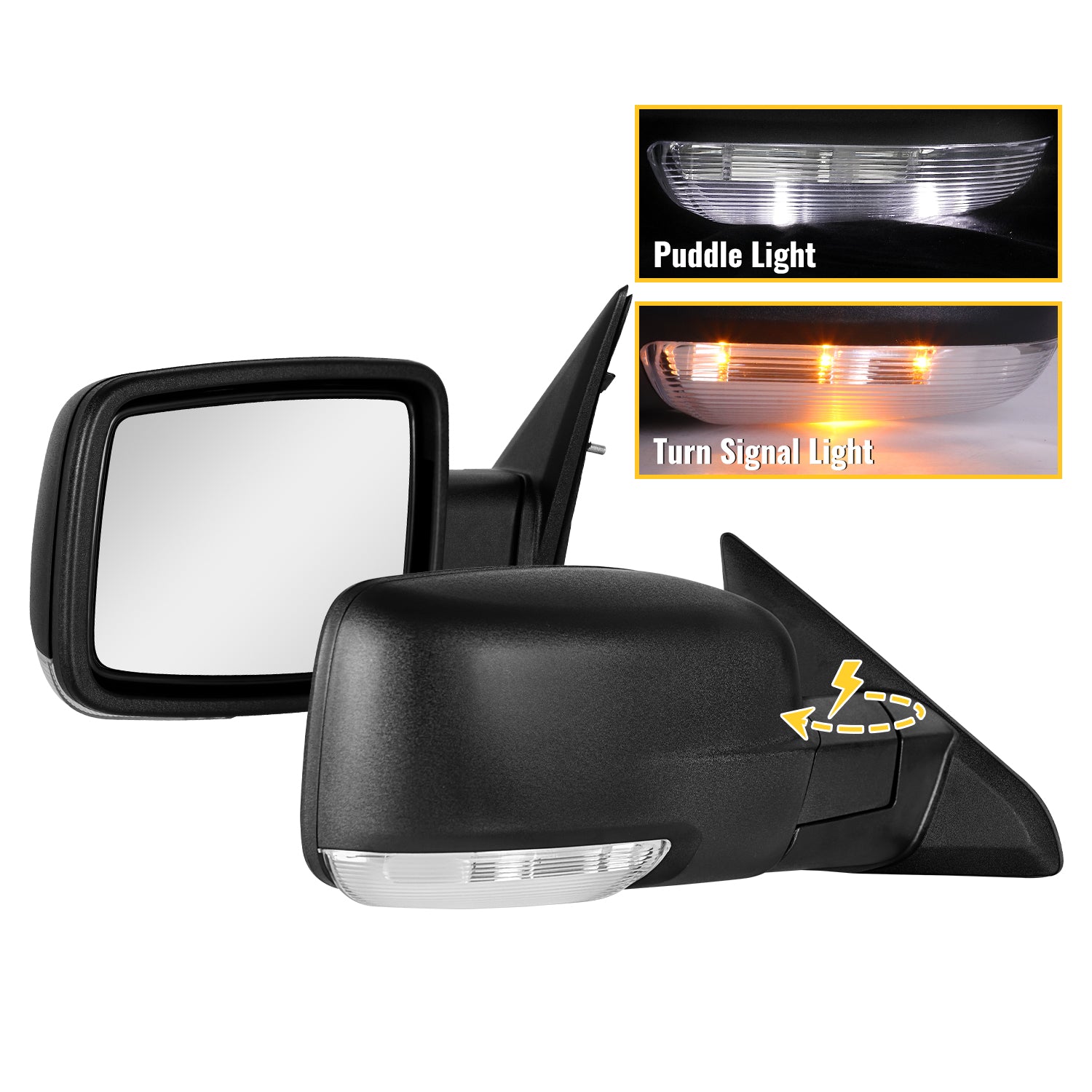 Sanooer 2009-2018 Dodge Ram 2500 3500 2019-2024 Ram 1500 Classic Side Mirror