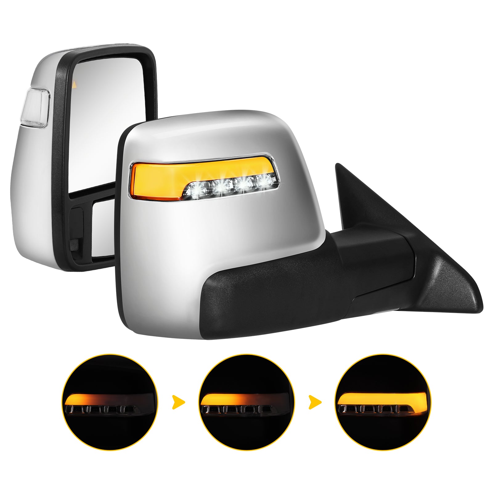 Sanooer 2019-2022 Dodge Ram 2500 3500 Towing Mirrors