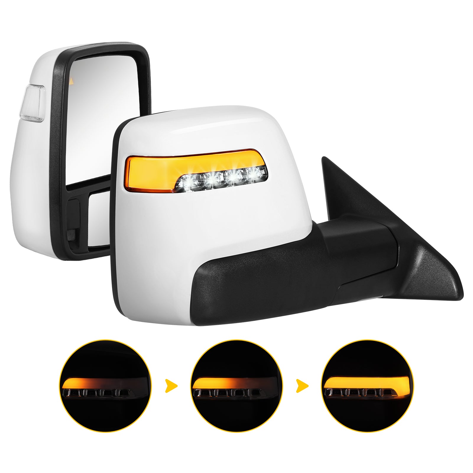 Sanooer 2019-2022 Dodge Ram 2500 3500 Towing Mirrors