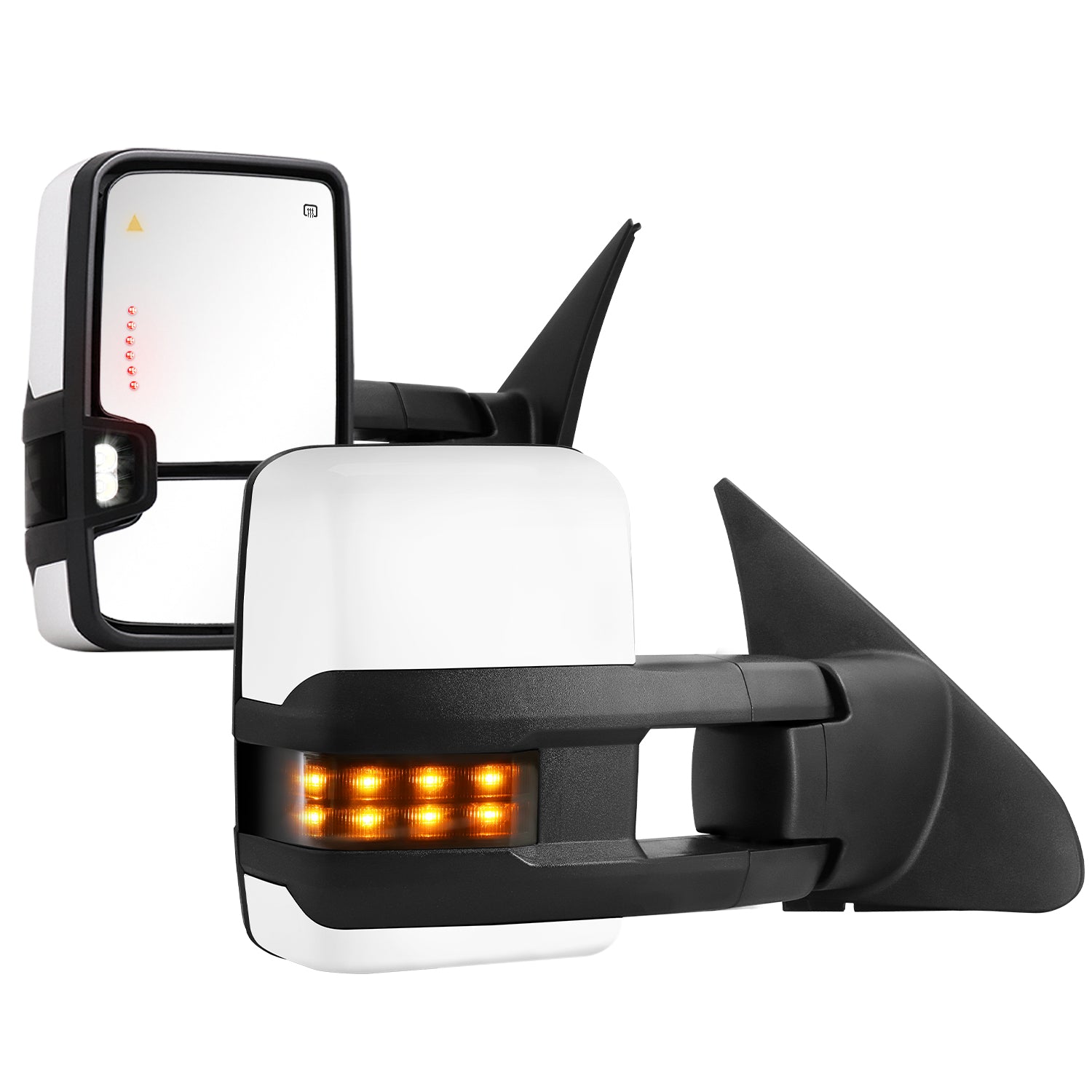 Sanooer 2007-2021 Toyota Painted White Towing Mirrors