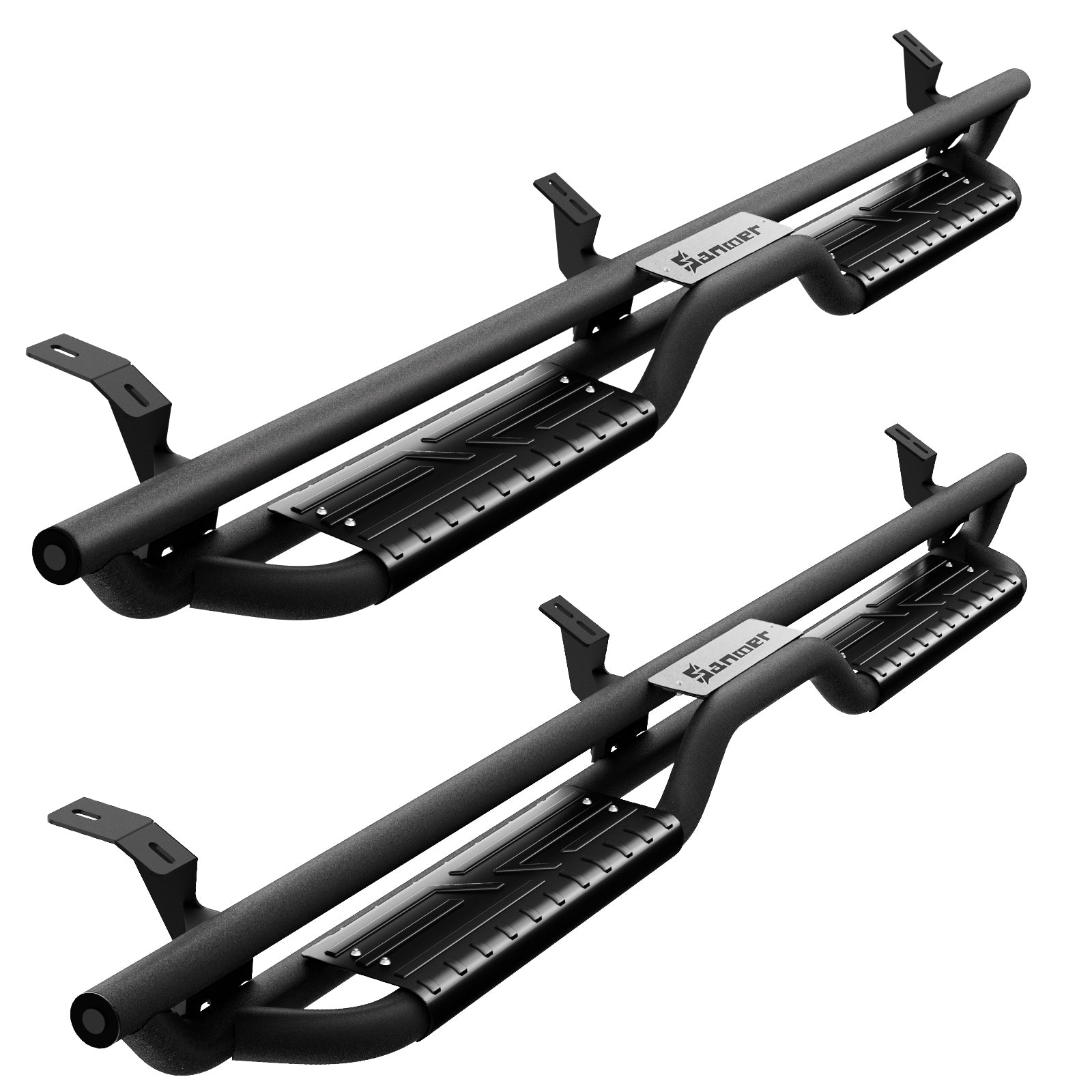Sanooer 05-23 Toyota Tacoma double cab black Running Boards