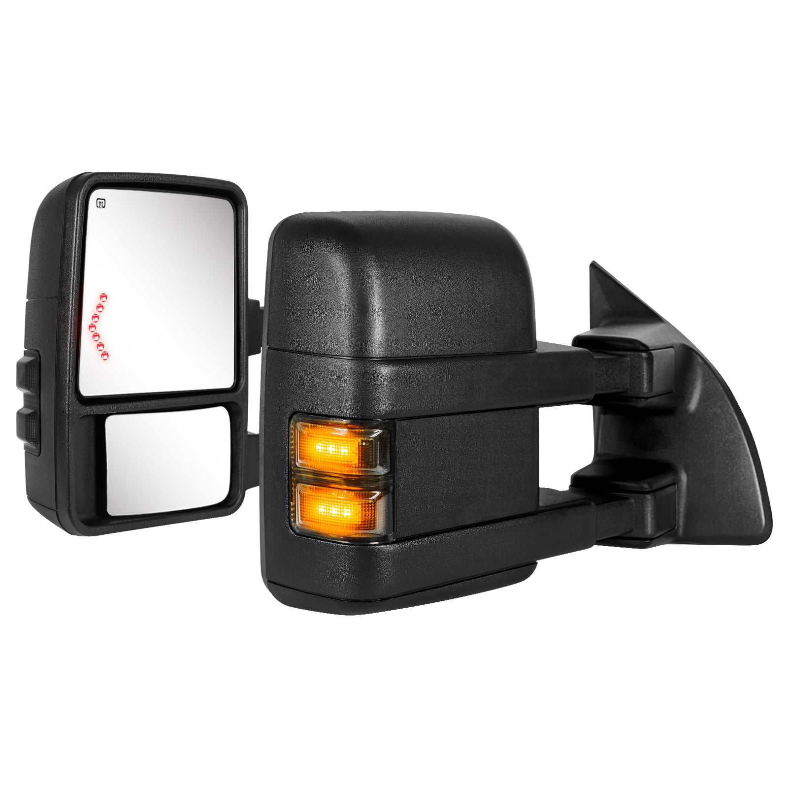 Sanooer 1999-2016 F250 F350 F450 F550 Towing Mirror With Arrow Light