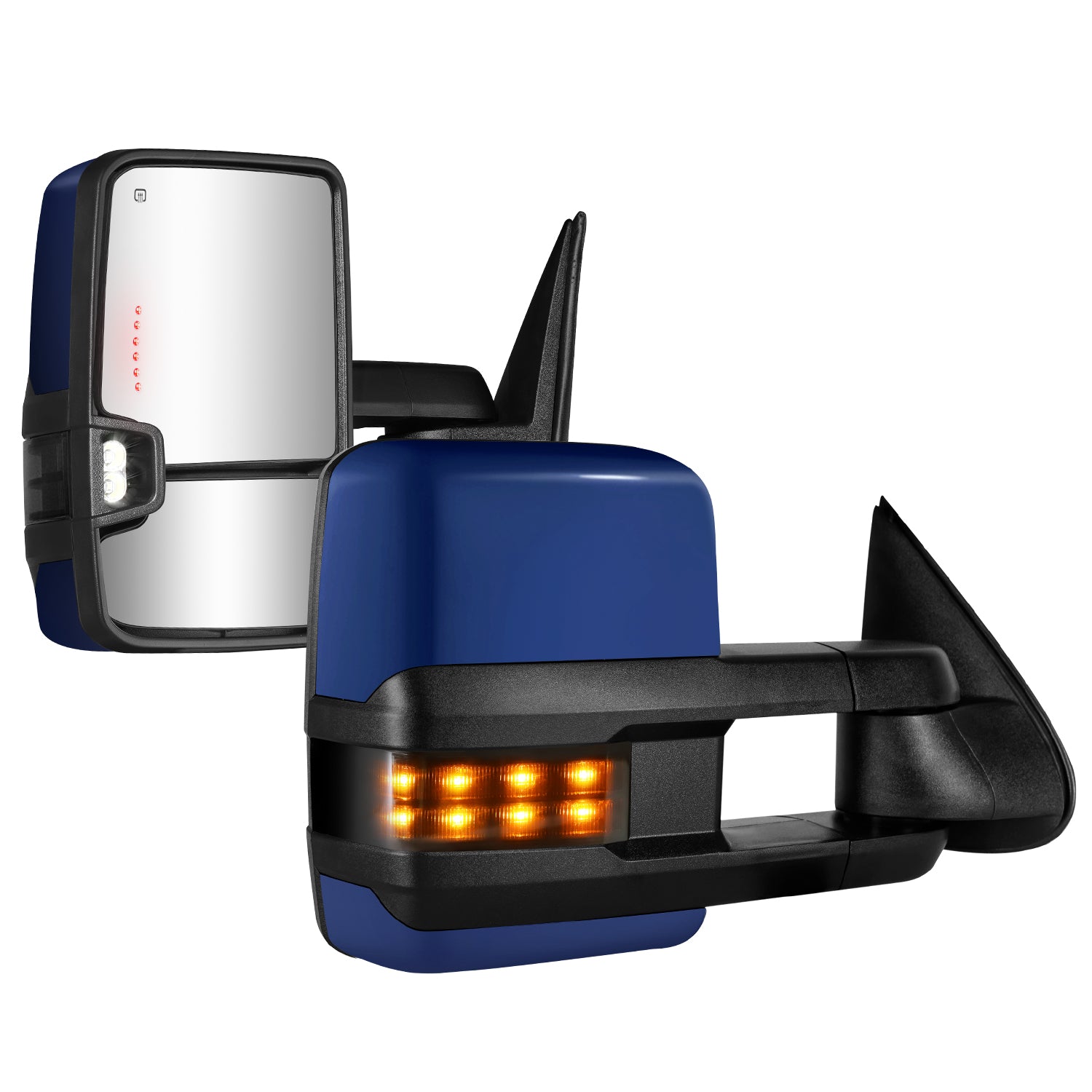 Sanooer 2003-2007 Chevy Silverado Dotted blue Towing Mirror