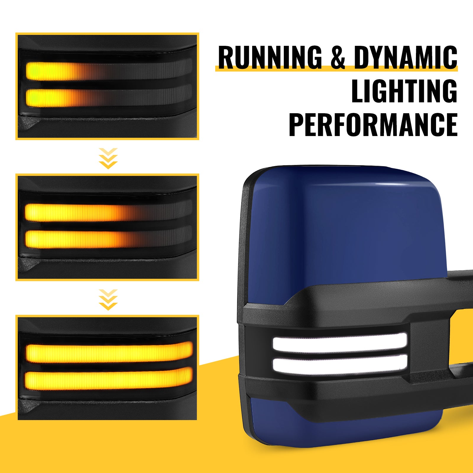 sanooer towing mirror Strip Light (Switchback) lighting display system