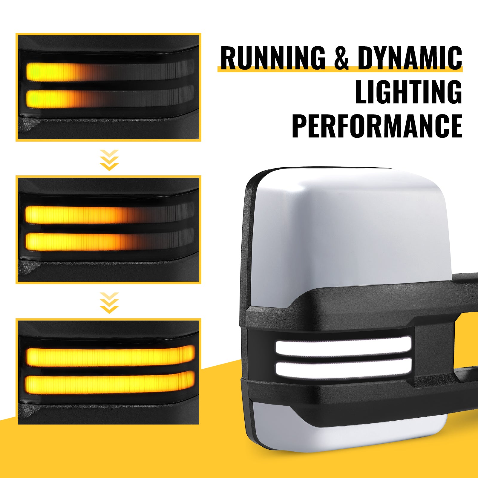 sanooer towing mirror Strip Light (Switchback) lighting display system