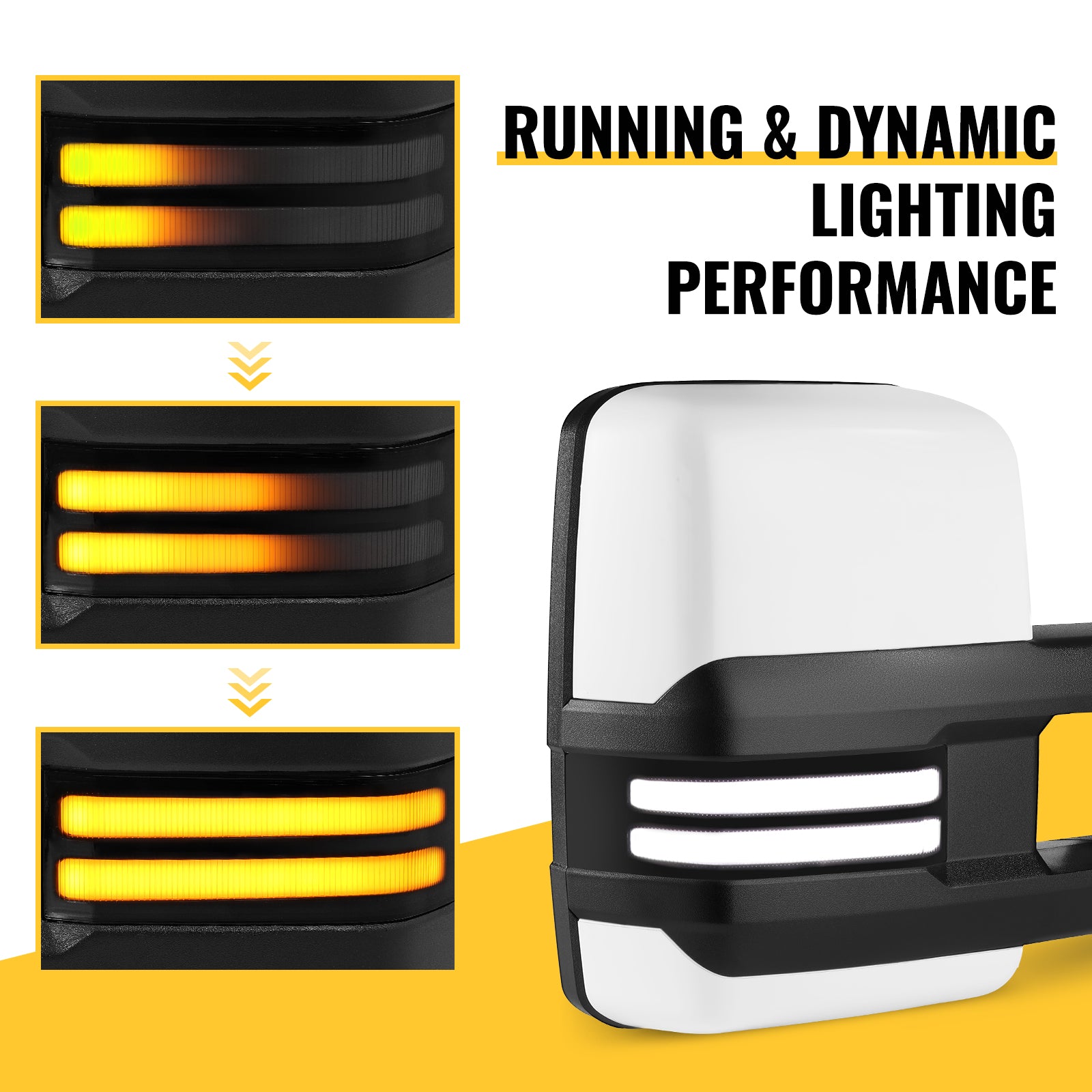 sanooer towing mirror Strip Light (Switchback) lighting display system