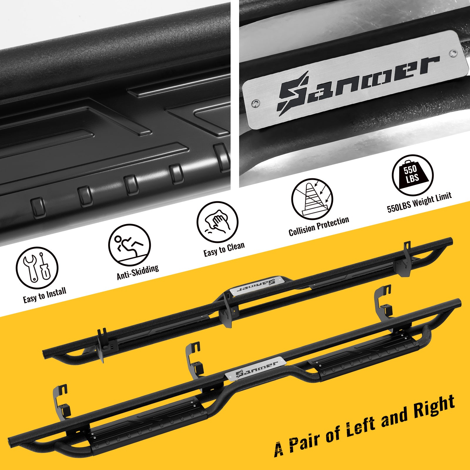 Detail of sanooer Running Boards