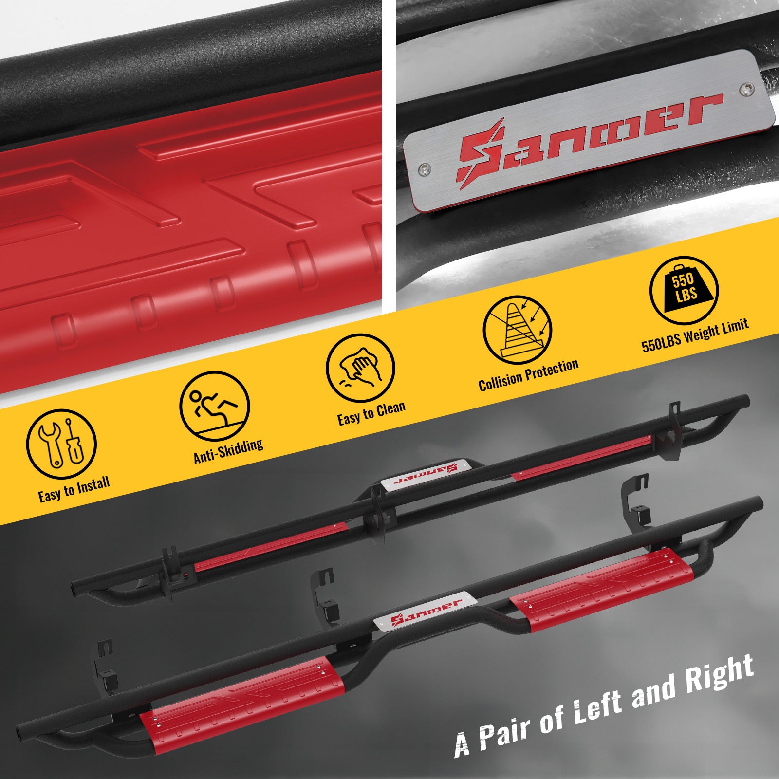 Detail of sanooer Running Boards