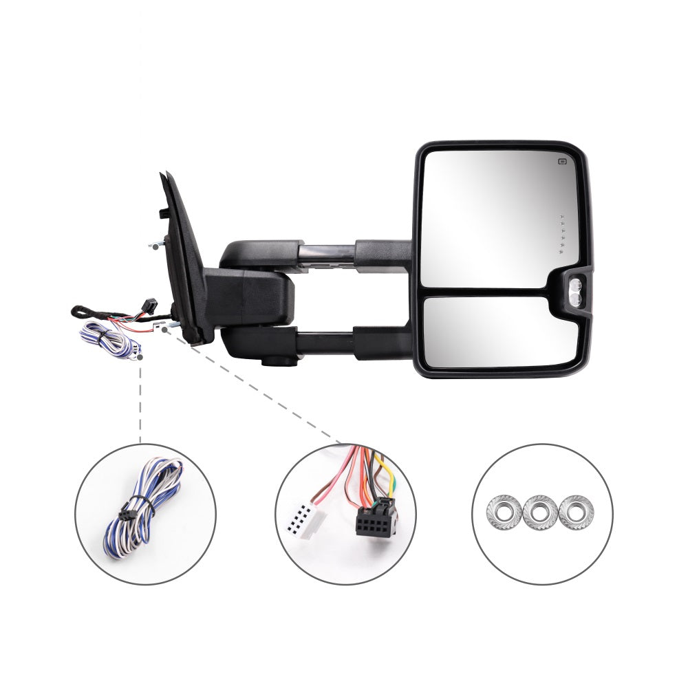 Sanooer-2009-2018-Dodge-Ram-1500-2500-3500-Basic-Towing-Mirrors-Extendable-Telescopic-Multifunction-Smoke-Lens-accessories