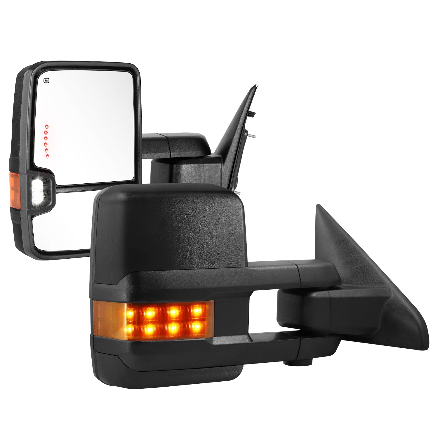 Sanooer 2009-2018 Ram 1500 2019-2024 Ram 1500 Classic yellow lens Towing Mirror