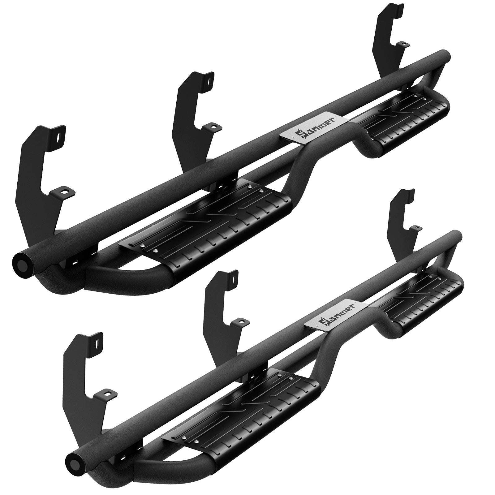 Sanooer 2019-2024 Silverado Sierra black Running Boards