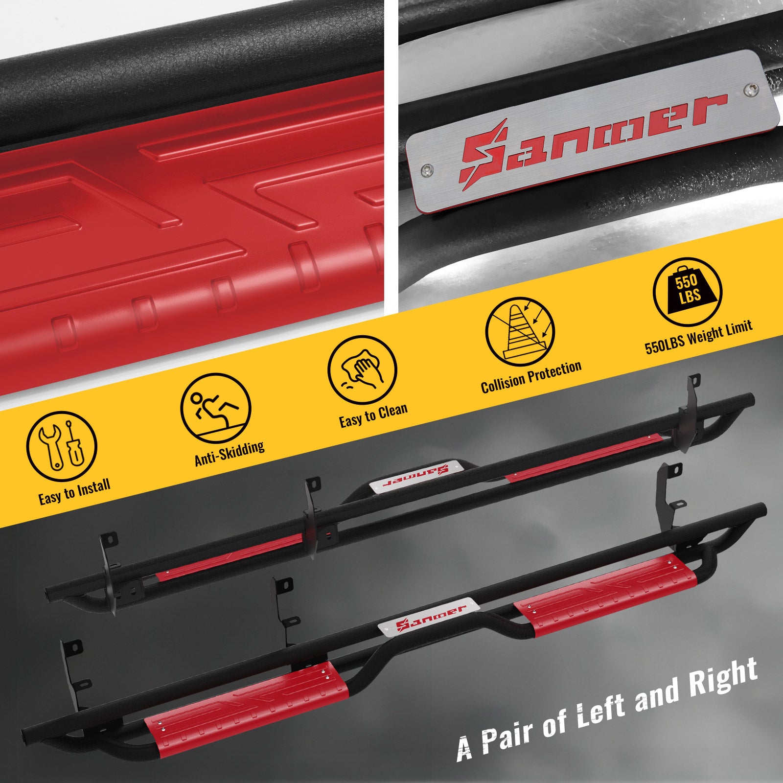 Detail of sanooer Running Boards