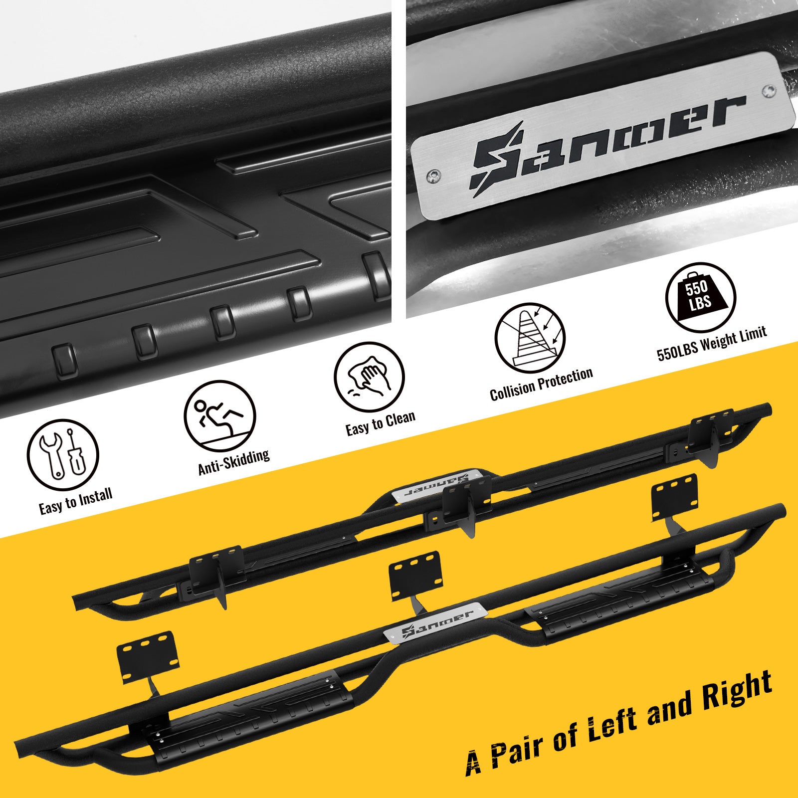 Detail of sanooer Running Boards