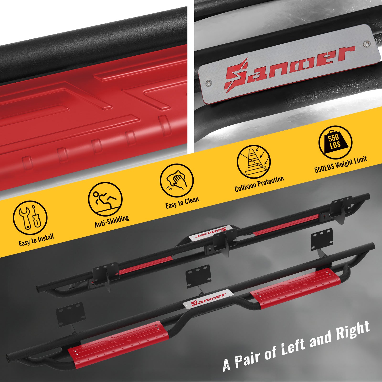Detail of sanooer Running Boards