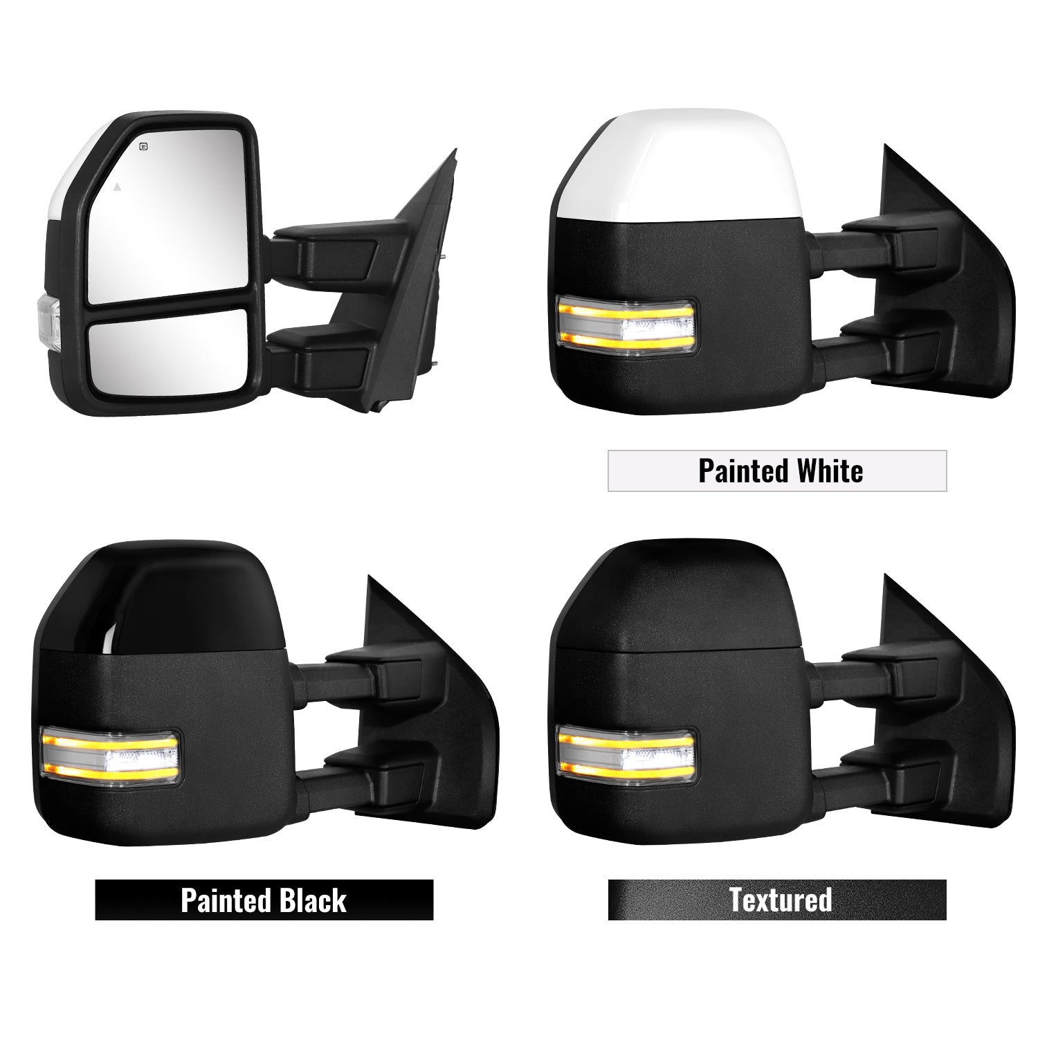 Sanooer Towing Mirror Color Options