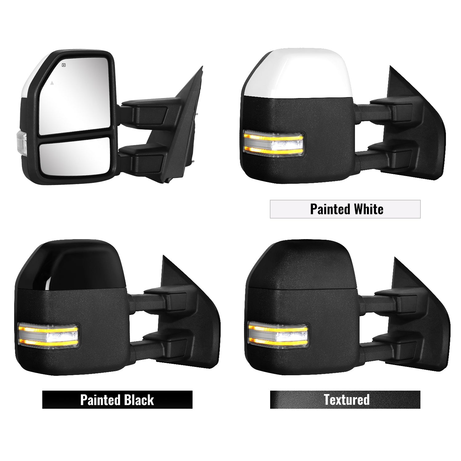 Sanooer Towing Mirror Color Options