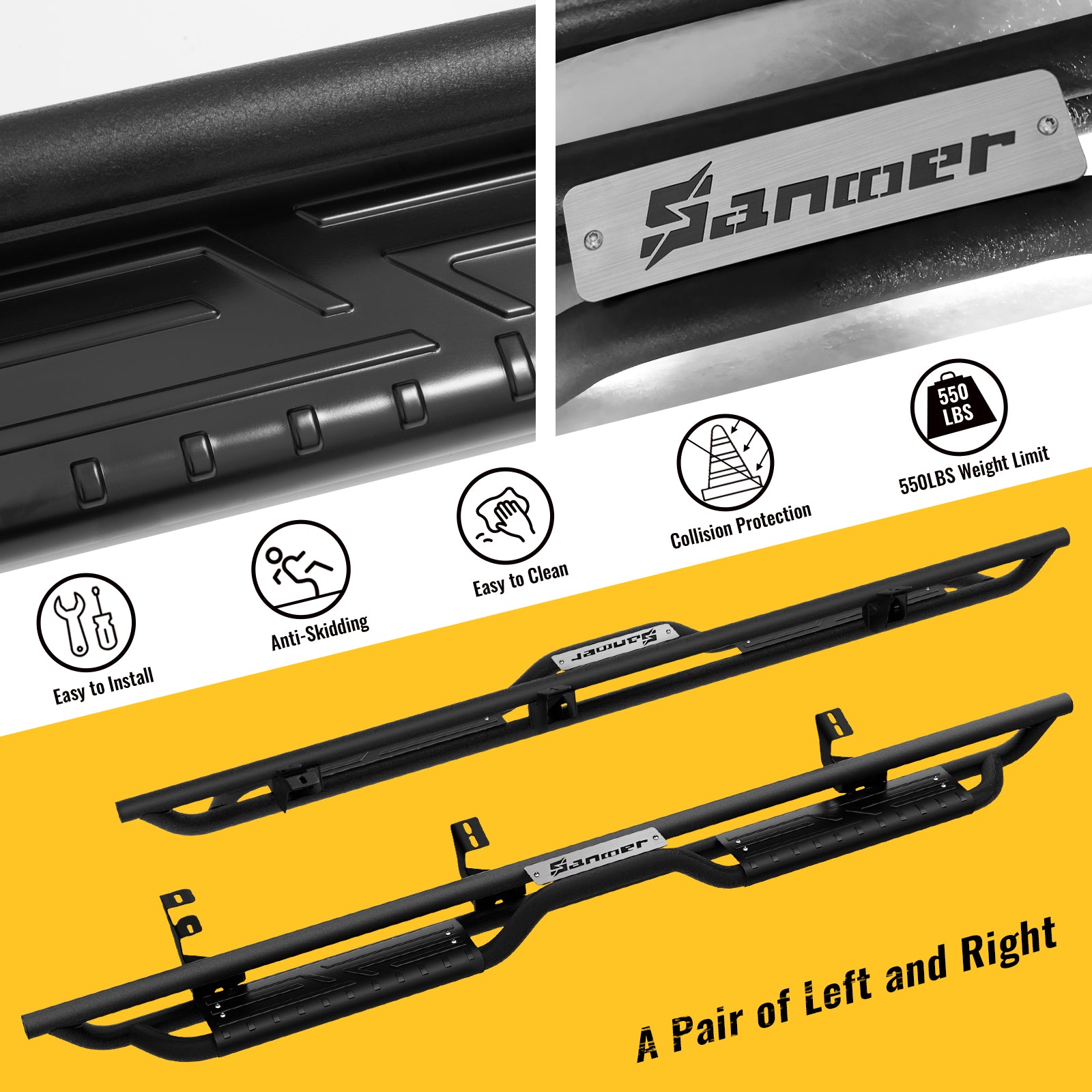 Detail of sanooer Running Boards