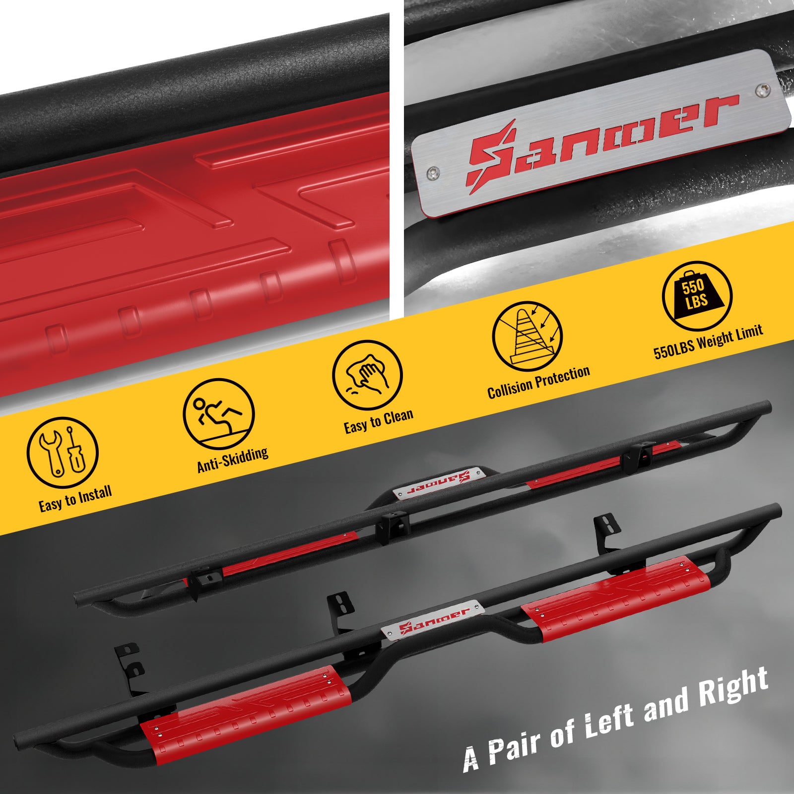 Detail of sanooer Running Boards