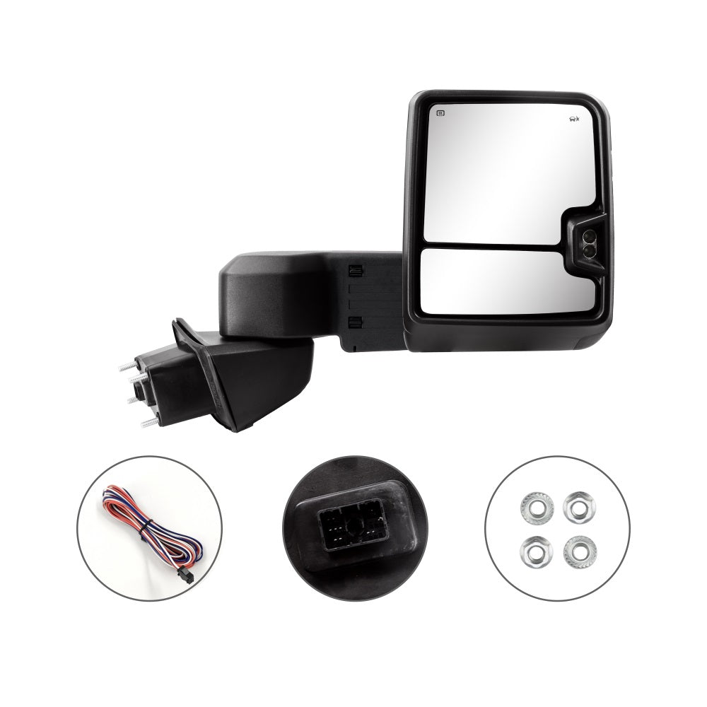 Sanooer-Arrow-Light-Smoke-Lens-Switchback-Towing-Mirror-for-Chevy-Silverado-1500-for-2019-2023-accessories