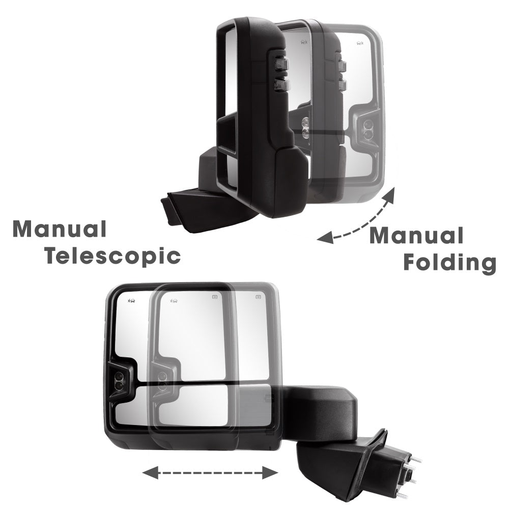 Sanooer-Arrow-Light-Smoke-Lens-Switchback-Towing-Mirror-for-Chevy-Silverado-1500-for-2019-2023-manual-telescopic-folding