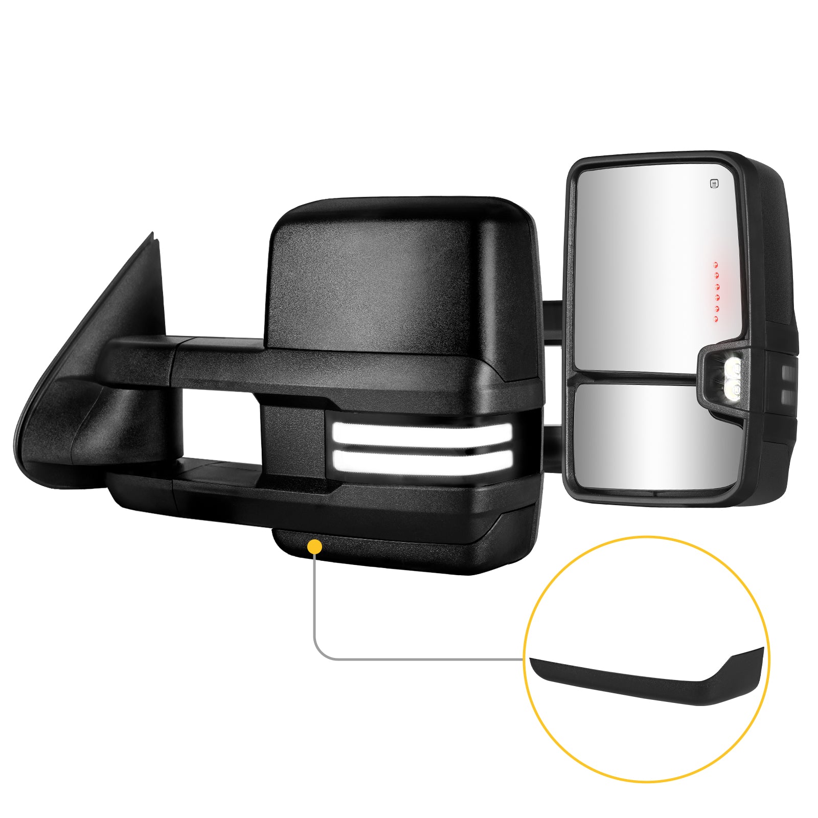 Sanooer towing mirror accessories for CHEVY & GMC