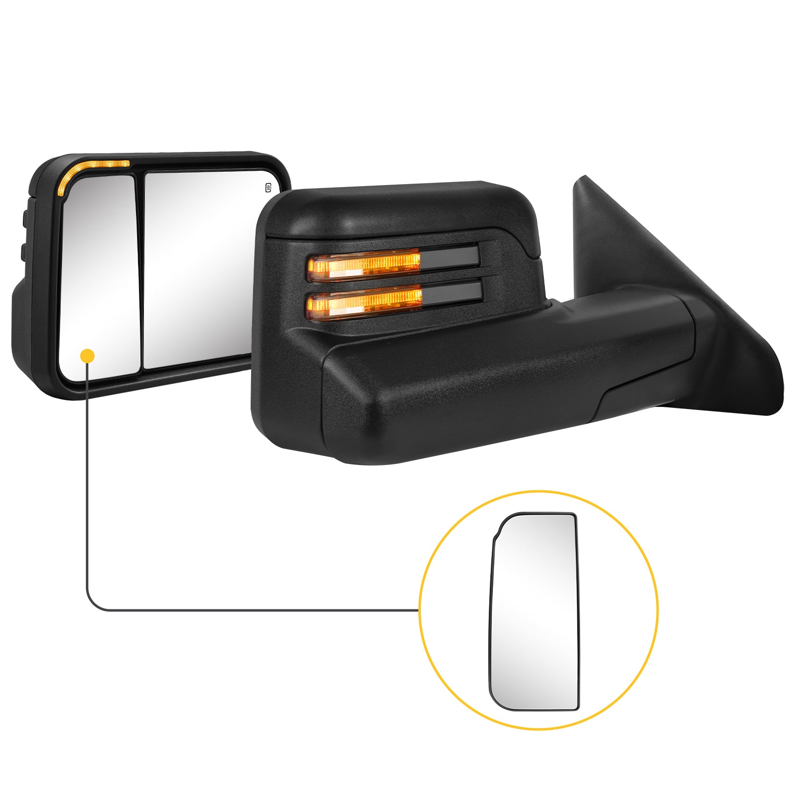 Sanooer towing mirror accessories for DODGE