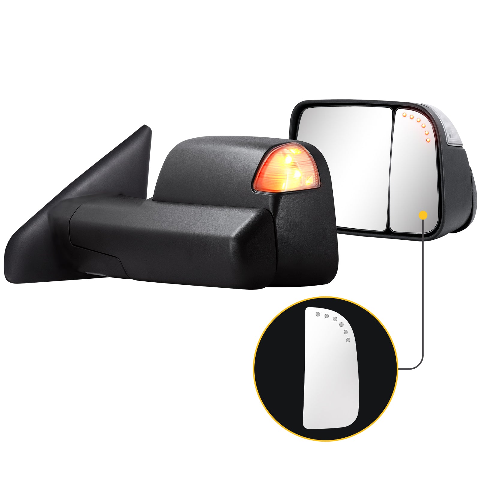 Sanooer towing mirror accessories for DODGE