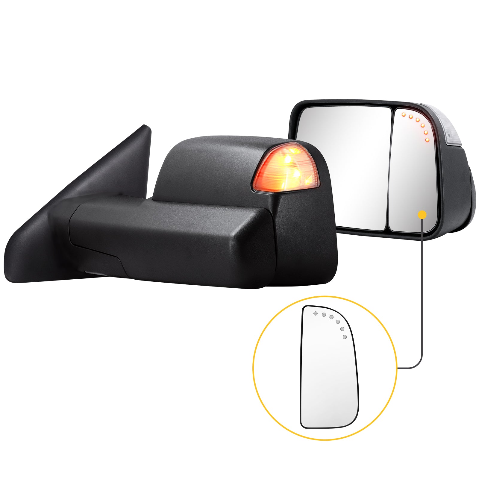 Sanooer towing mirror accessories for DODGE