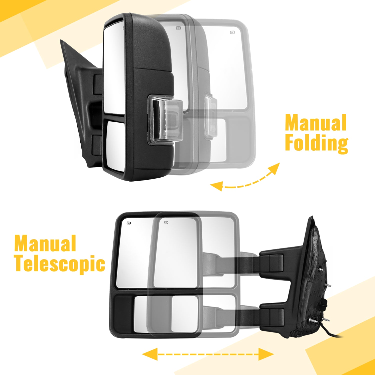 Sanooer Custom 1999-2016 F250-F550 Towing Mirror