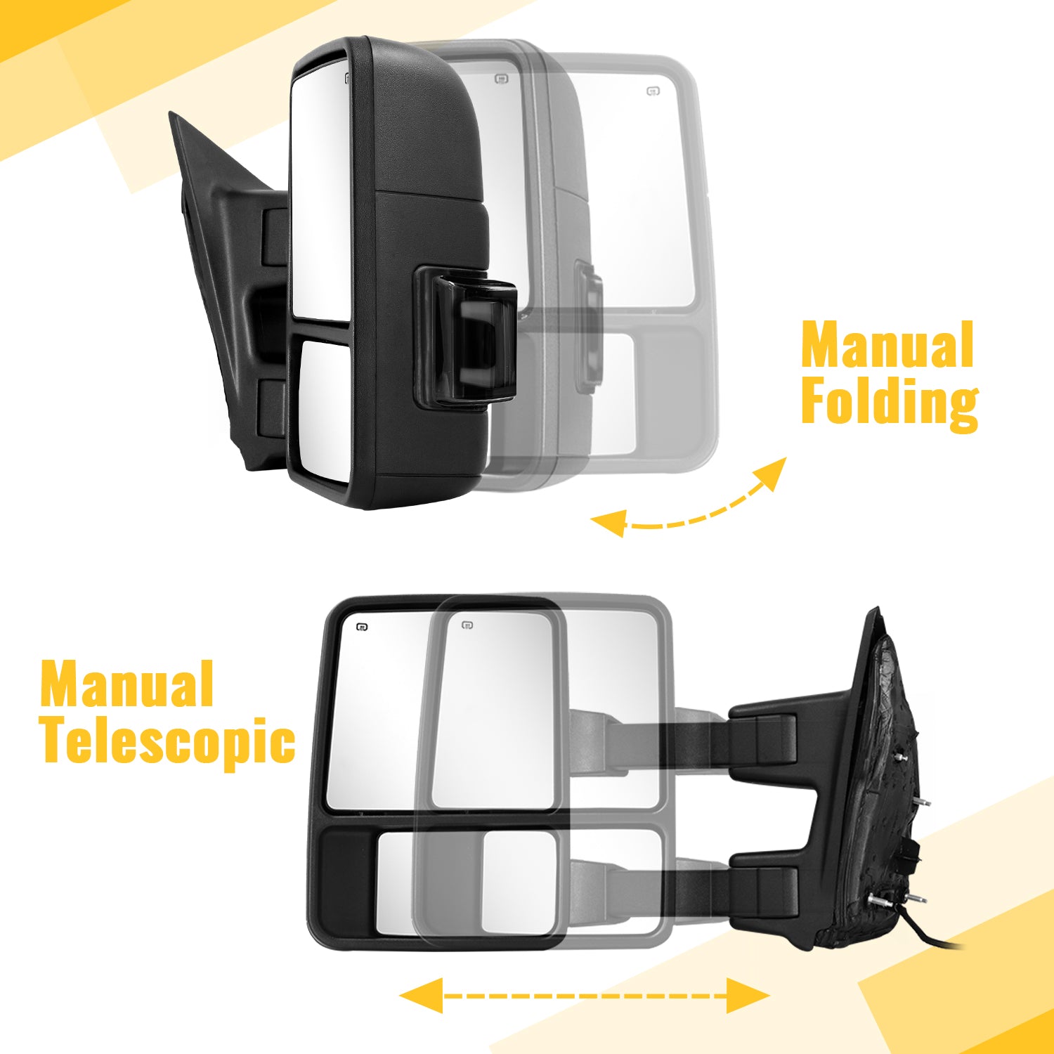 Sanooer Custom 1999-2016 F250-F550 Towing Mirror