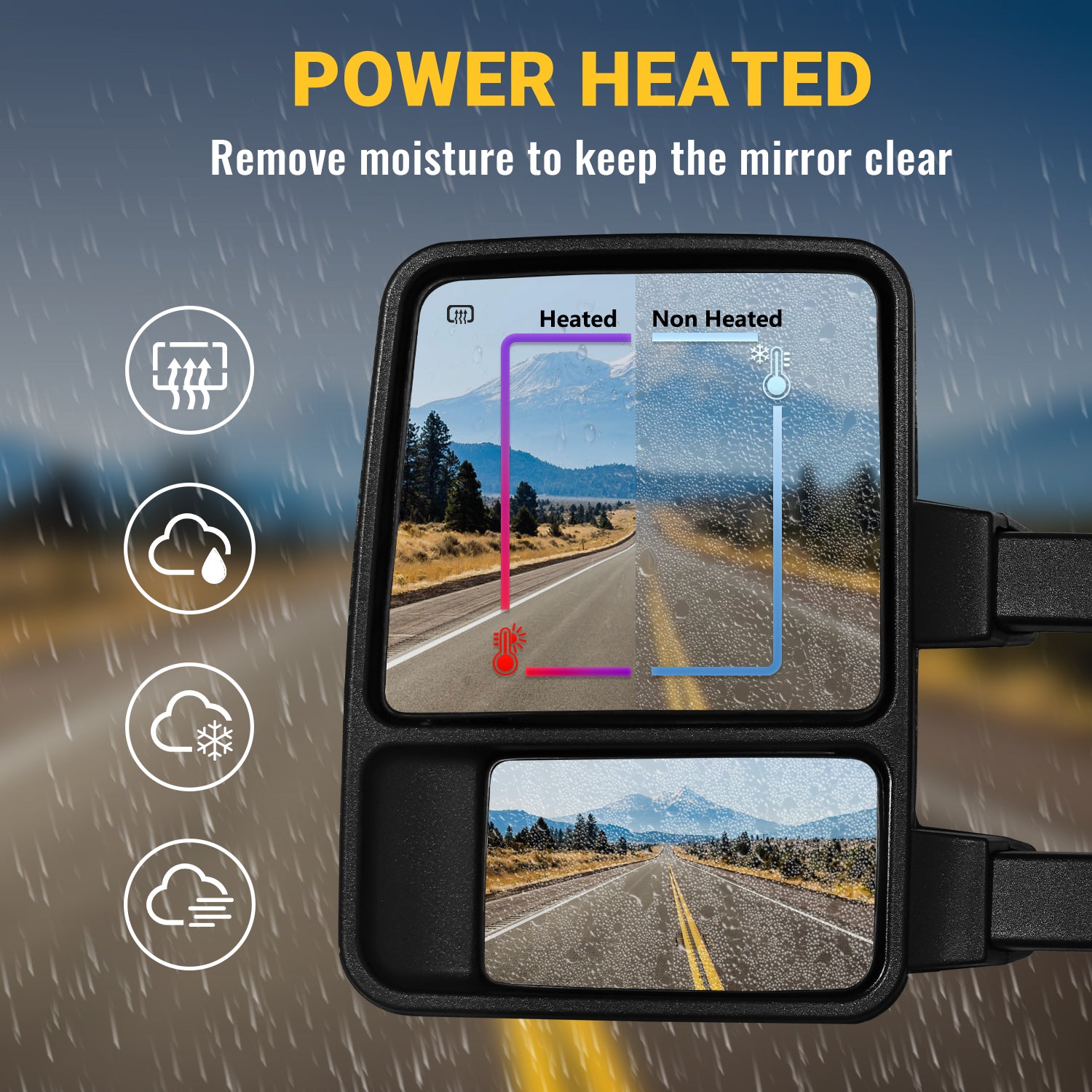 Sanooer Custom 1999-2016 F250-F550 Towing Mirror