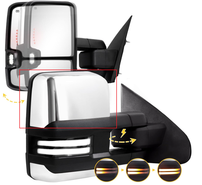 Shipping fee of upper chrome covers on both sides for Chevy Silverado GMC Sierra