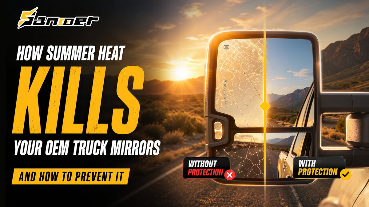 How Summer Heat Kills Your OEM Truck Mirrors (And How to Prevent It)