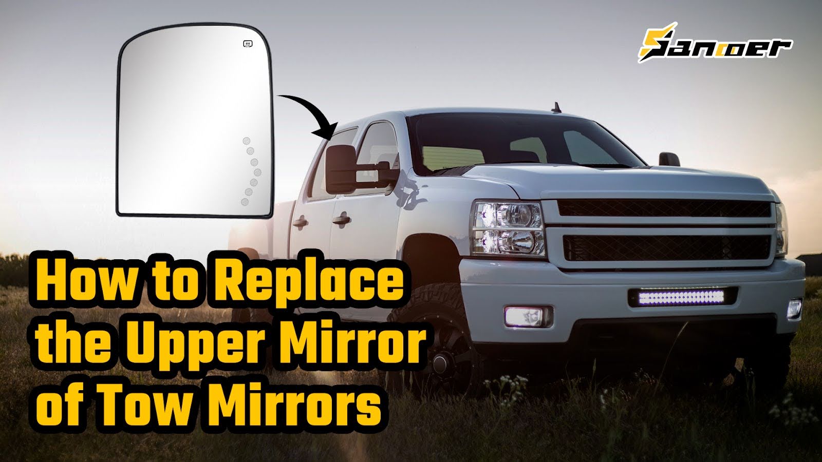 Replace the Upper and Small Mirror Glass of Tow Mirrors for GMC/Silverado Guide for Beginners